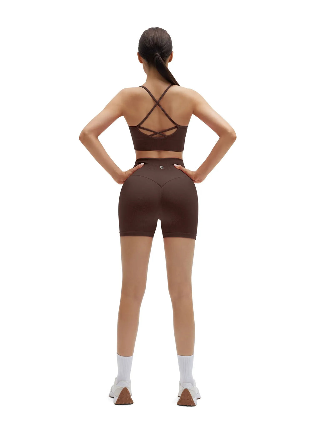 Criss Cross Sports Bra Seamless 2 Piece Workout Sets