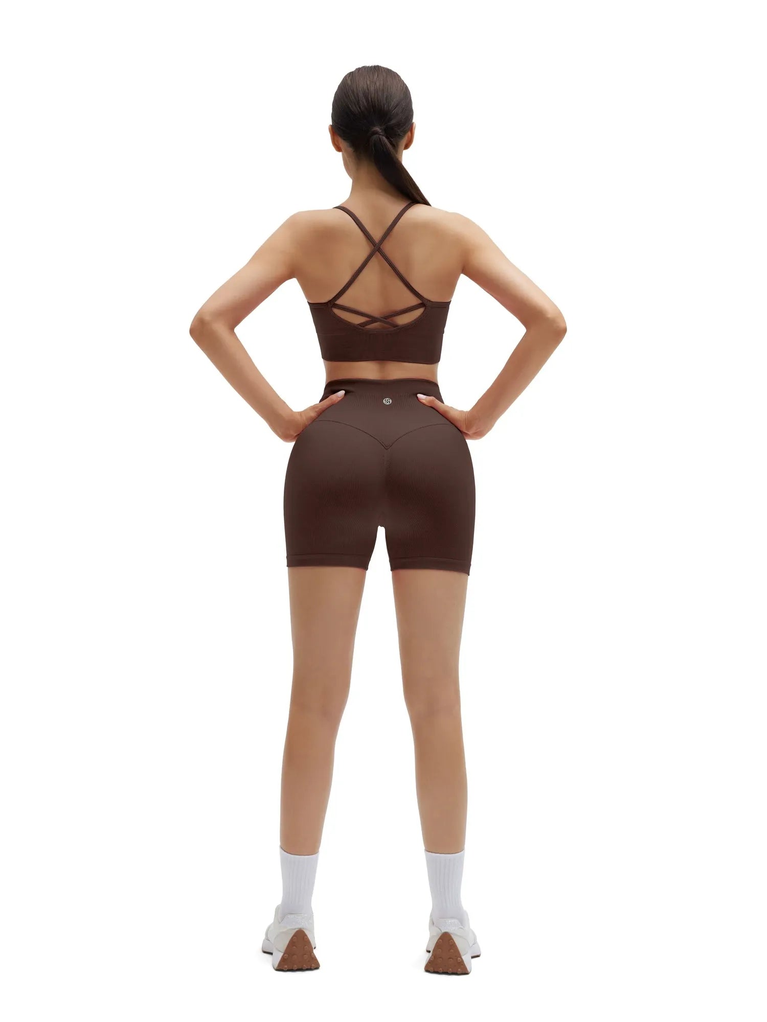 Criss Cross Sports Bra Seamless 2 Piece Workout Sets