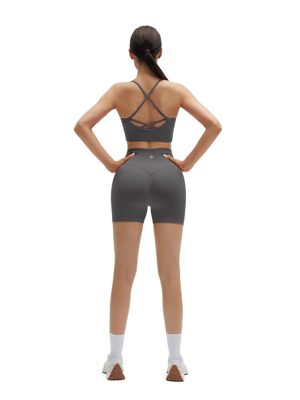 Criss Cross Sports Bra Seamless 2 Piece Workout Sets