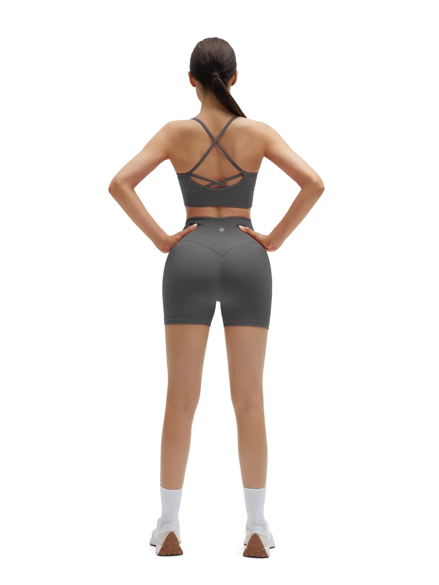 Criss Cross Sports Bra Seamless 2 Piece Workout Sets