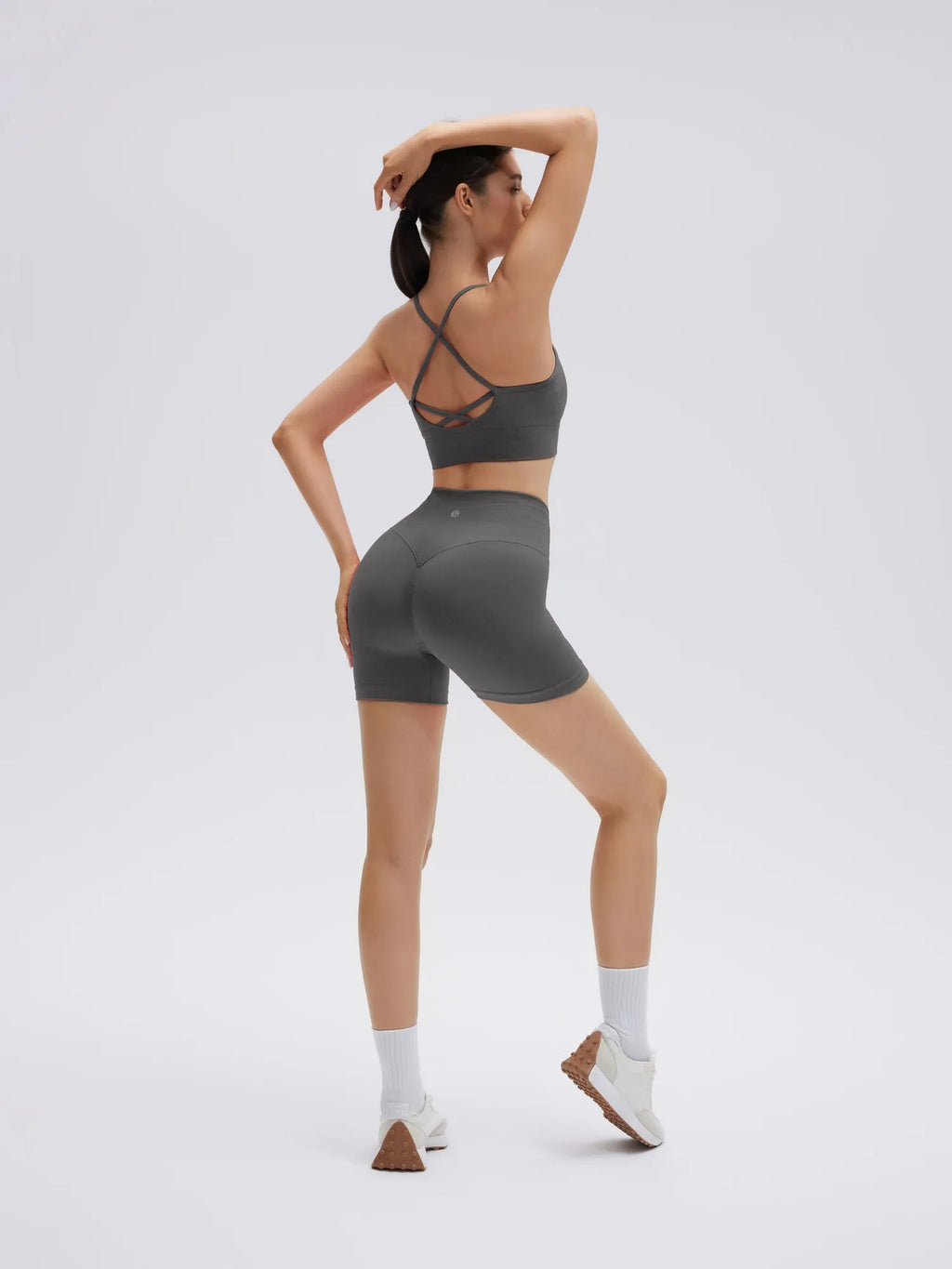 Criss Cross Sports Bra Seamless 2 Piece Workout Sets