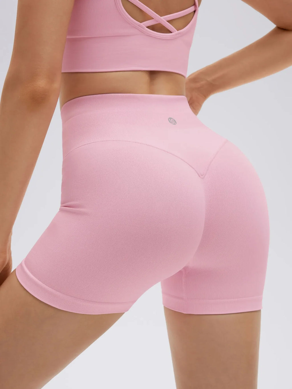 Criss Cross Sports Bra Seamless 2 Piece Workout Sets