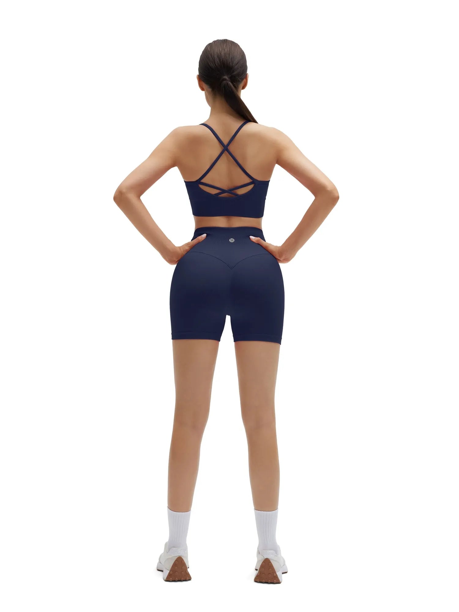 Criss Cross Sports Bra Seamless 2 Piece Workout Sets