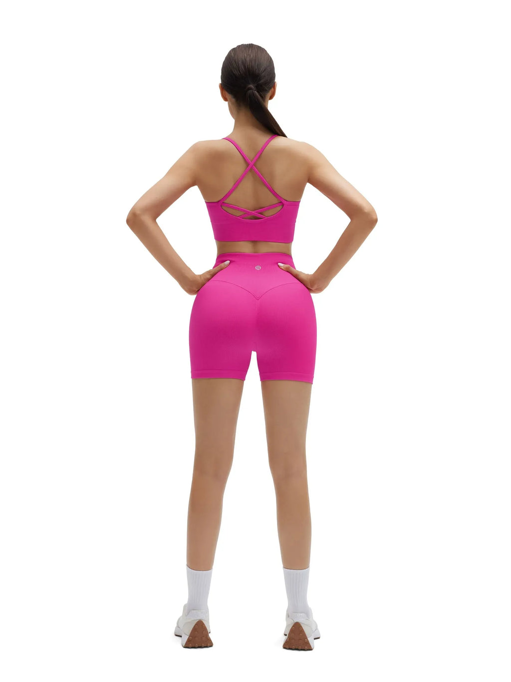 Criss Cross Sports Bra Seamless 2 Piece Workout Sets