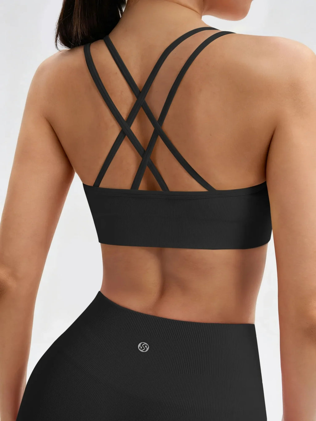 Double Strappy Sports Bra Workout Sets