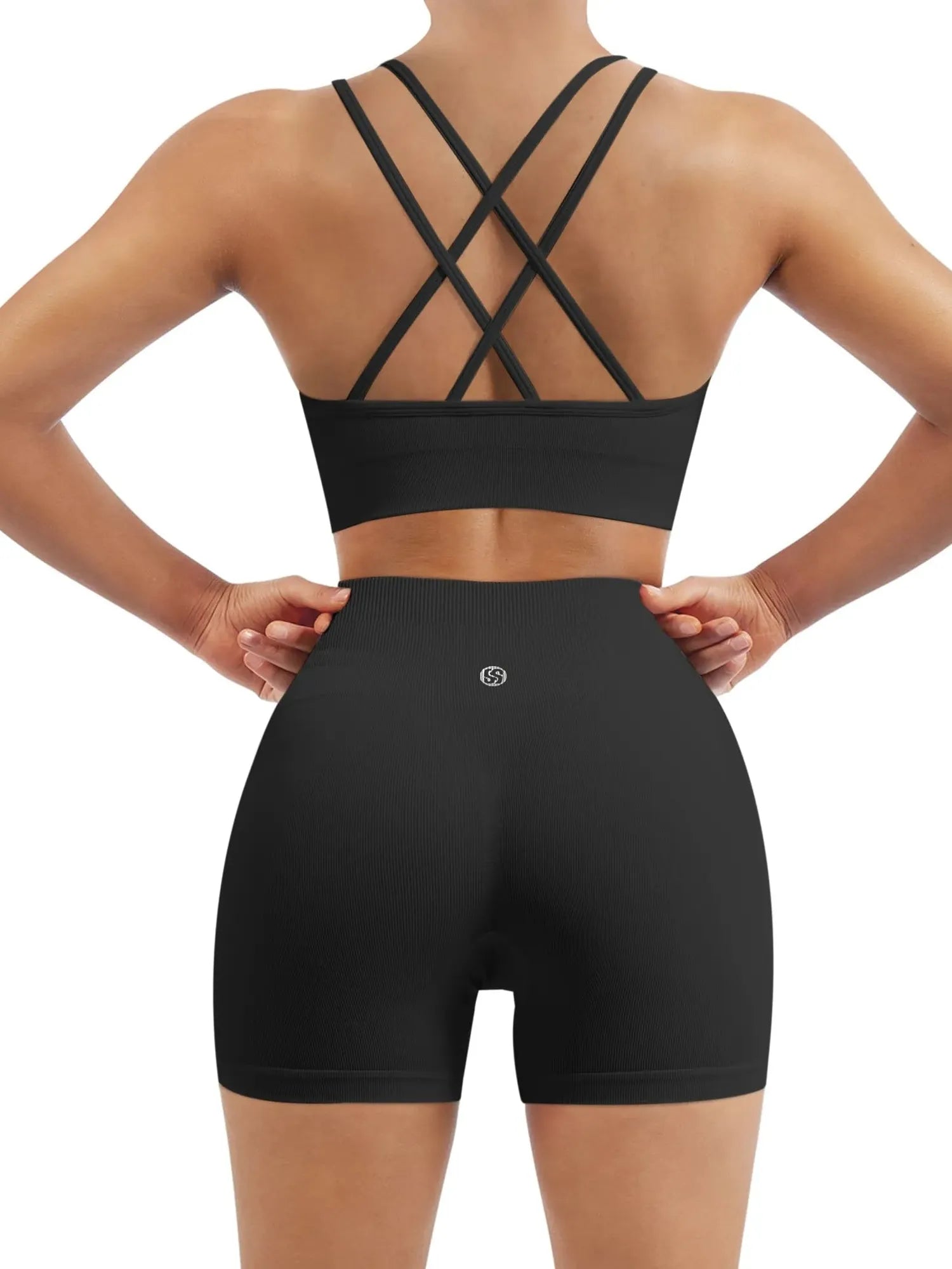 Double Strappy Sports Bra Workout Sets