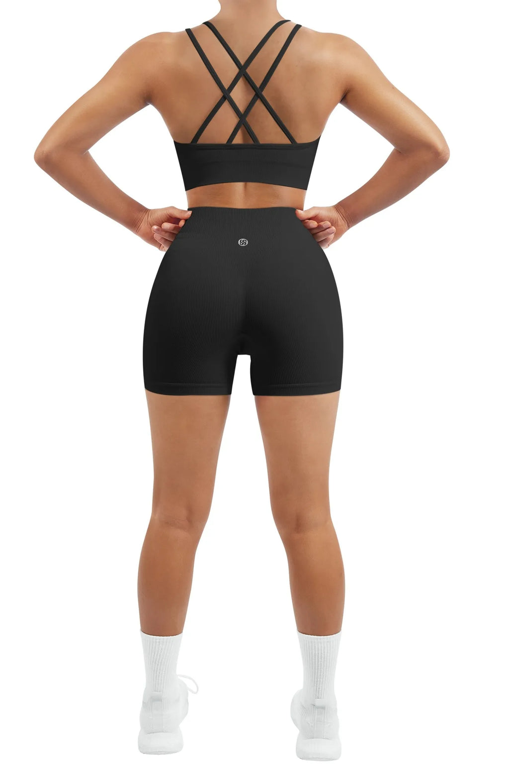 Double Strappy Sports Bra Workout Sets