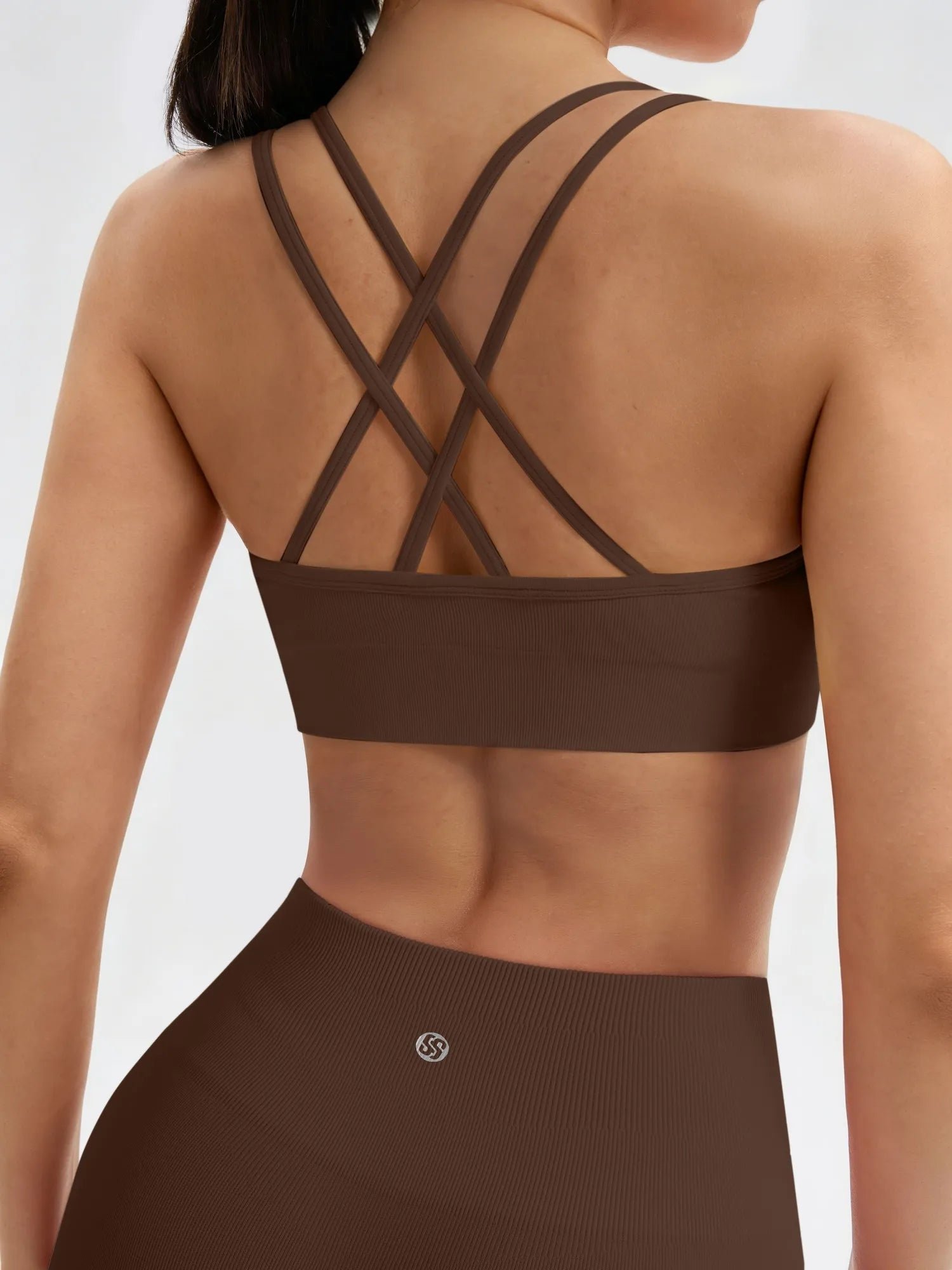 Double Strappy Sports Bra Workout Sets