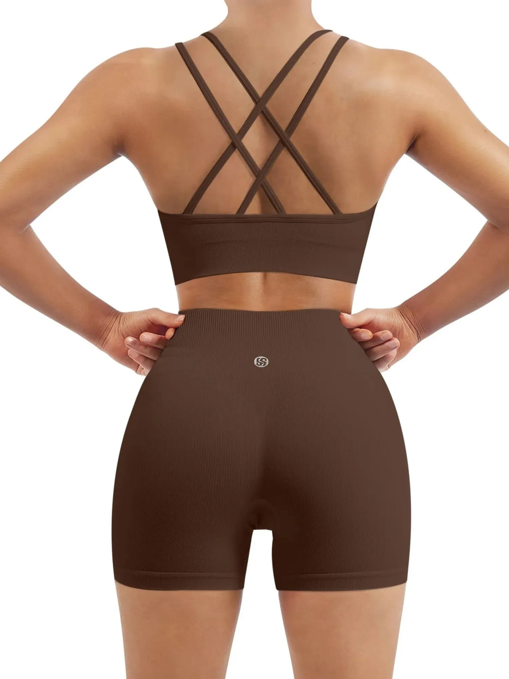 Double Strappy Sports Bra Workout Sets