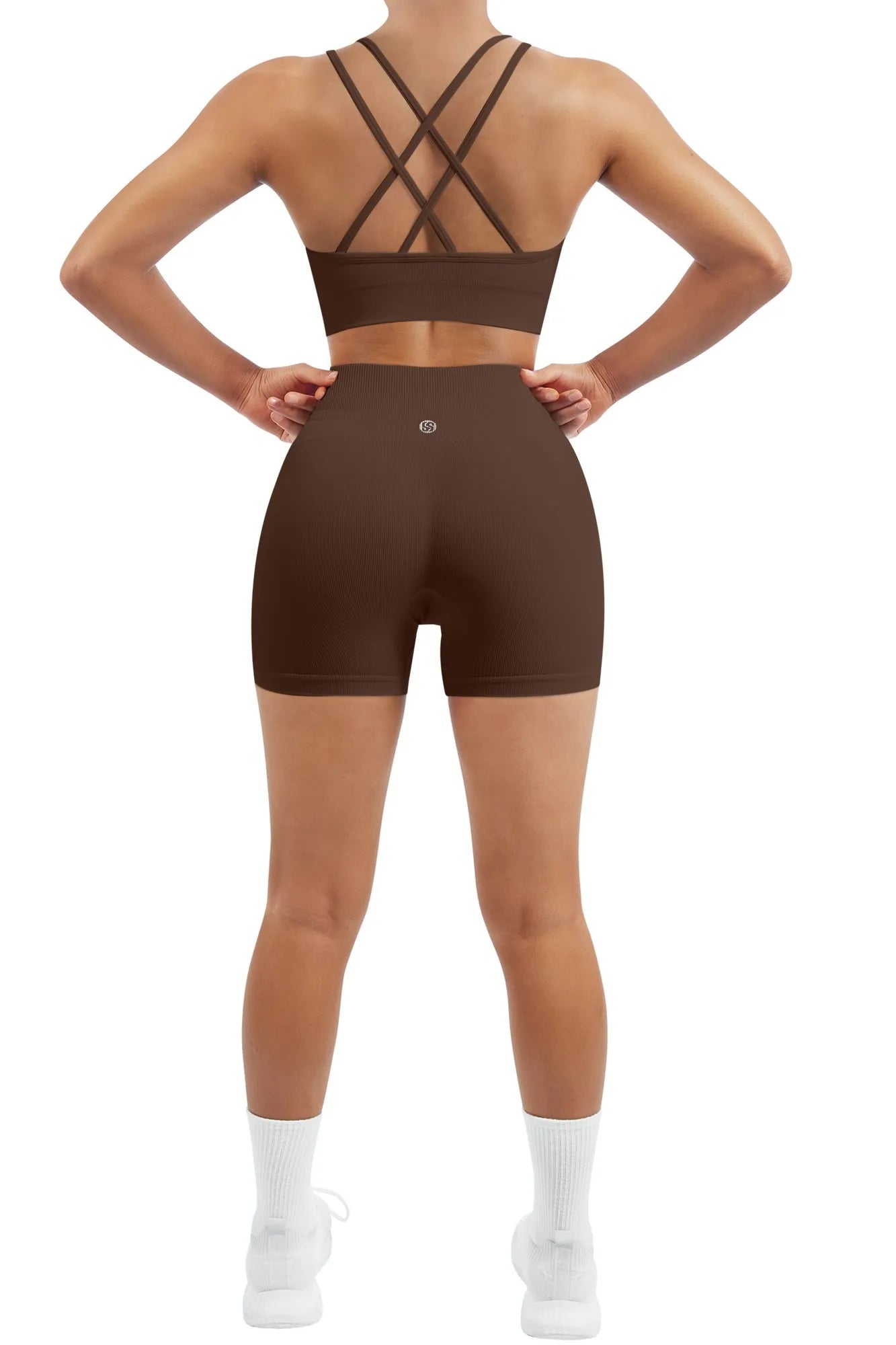 Double Strappy Sports Bra Workout Sets