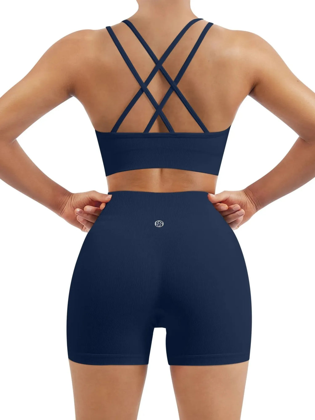 Double Strappy Sports Bra Workout Sets