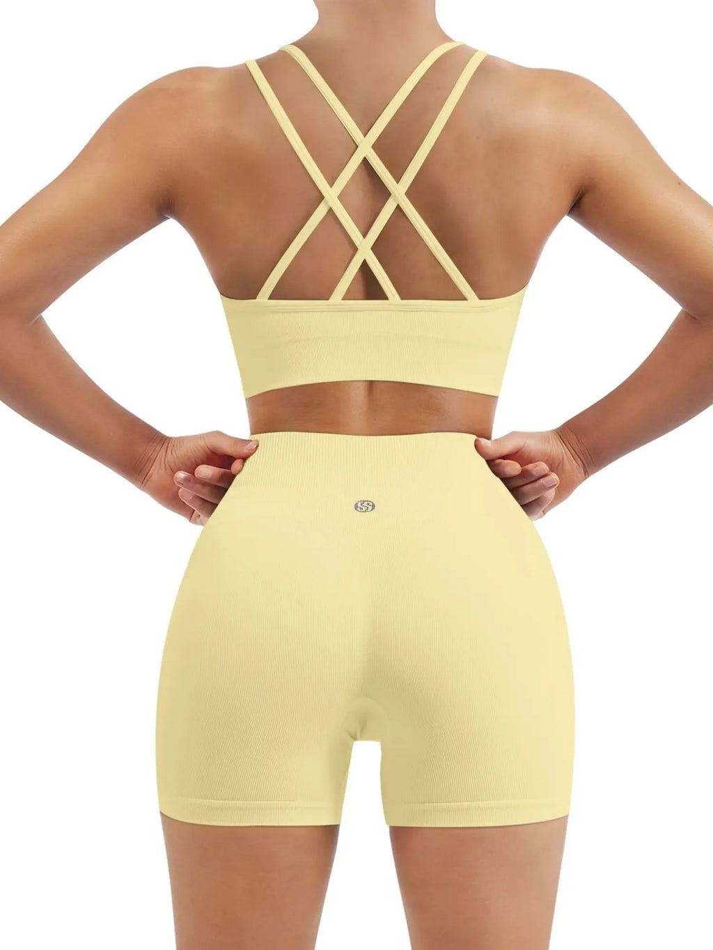 Double Strappy Sports Bra Workout Sets