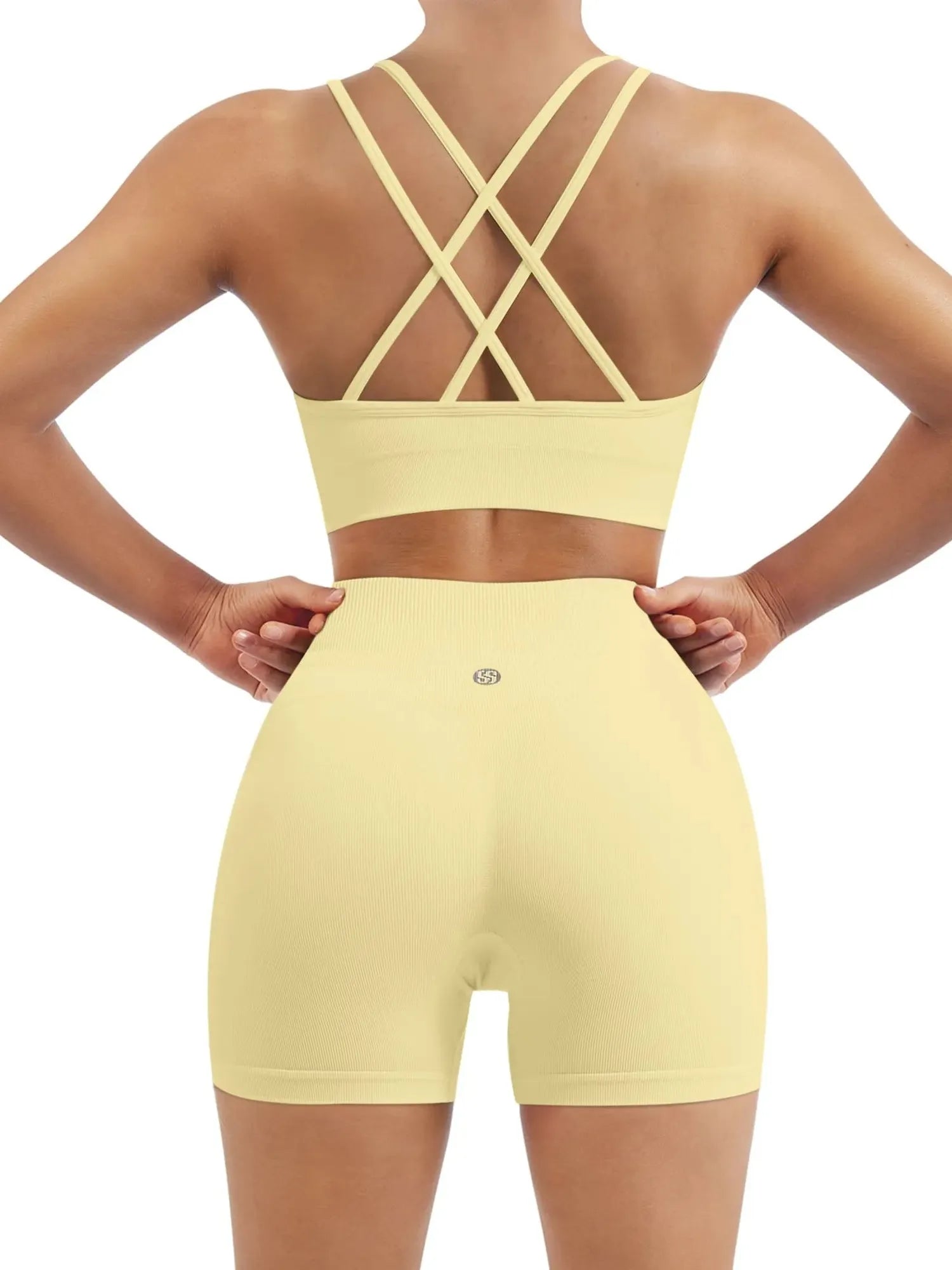 Double Strappy Sports Bra Workout Sets