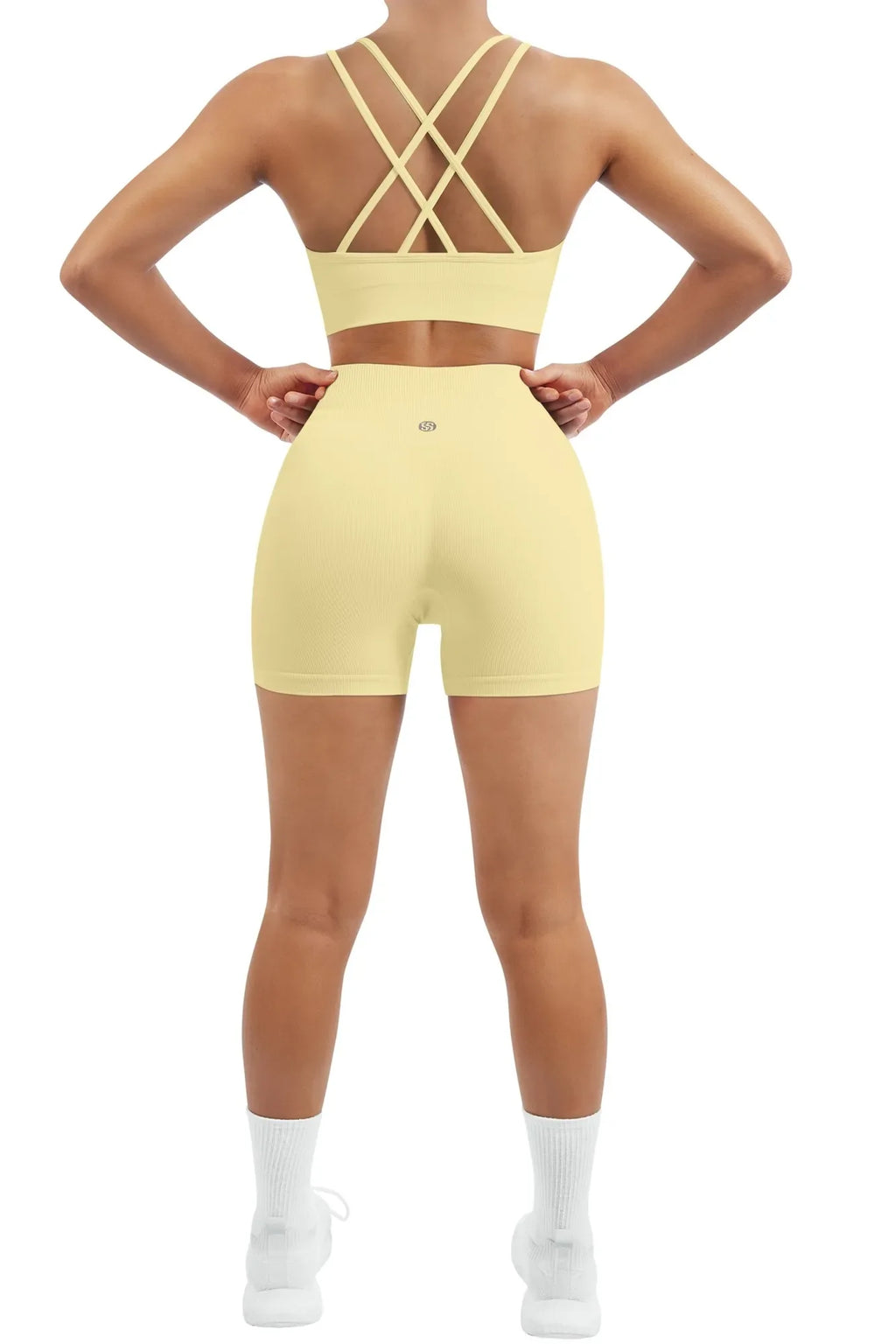 Double Strappy Sports Bra Workout Sets