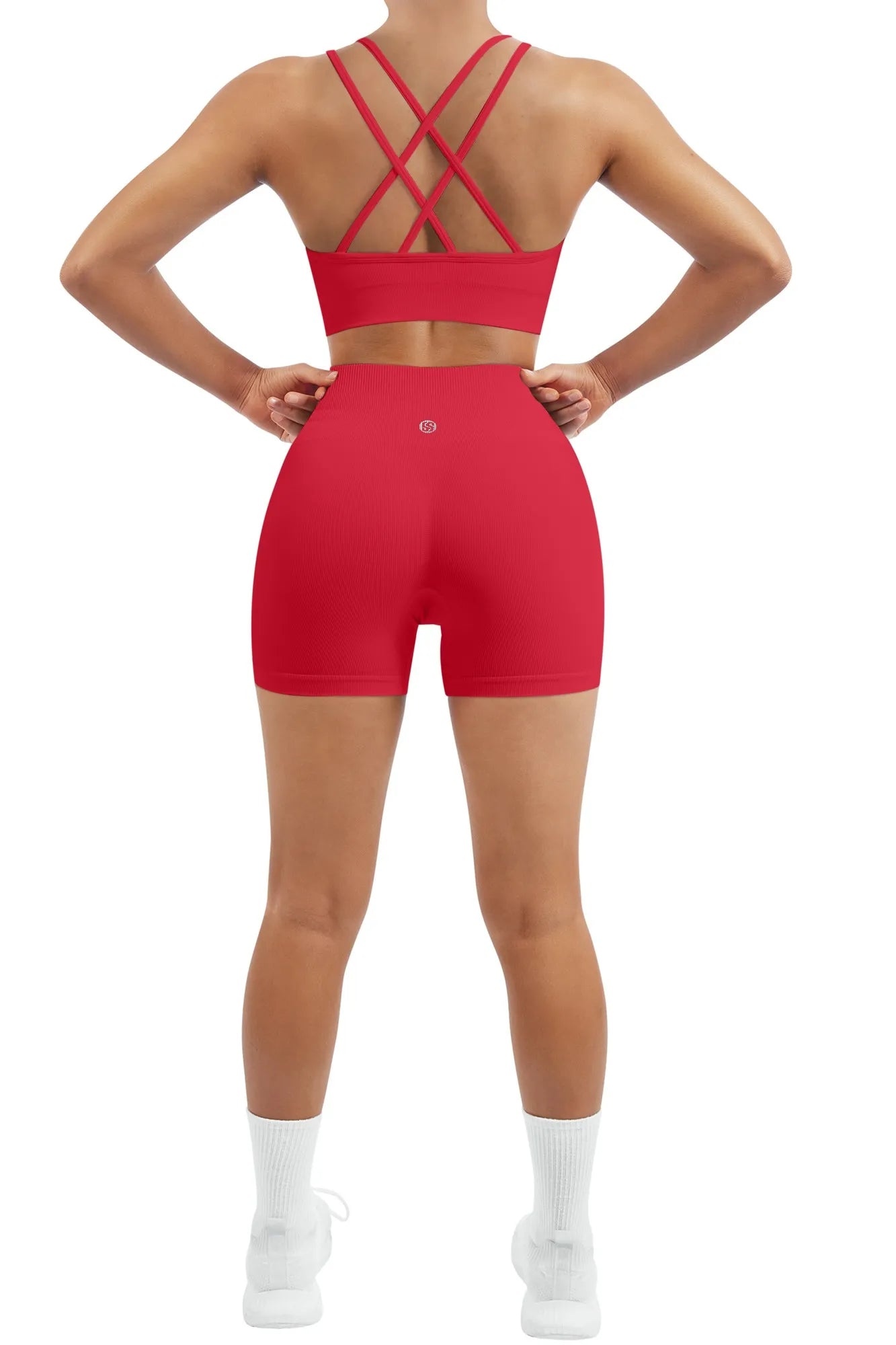 Double Strappy Sports Bra Workout Sets