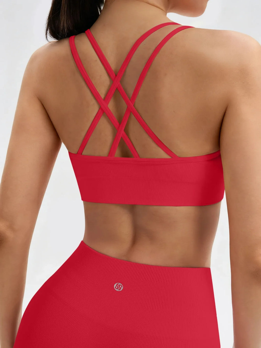 Double Strappy Sports Bra Workout Sets