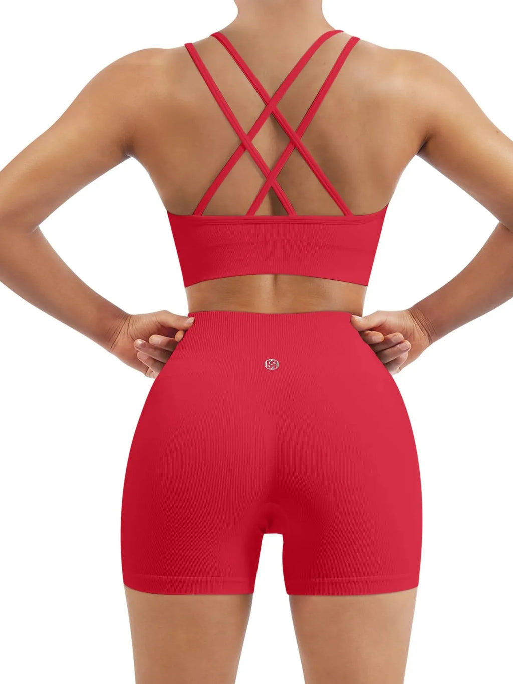 Double Strappy Sports Bra Workout Sets