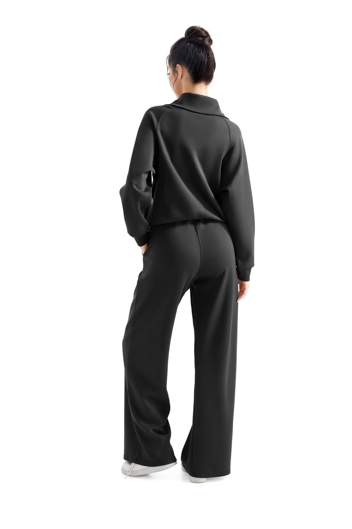 Modal Half Zip Collar Lounge Set