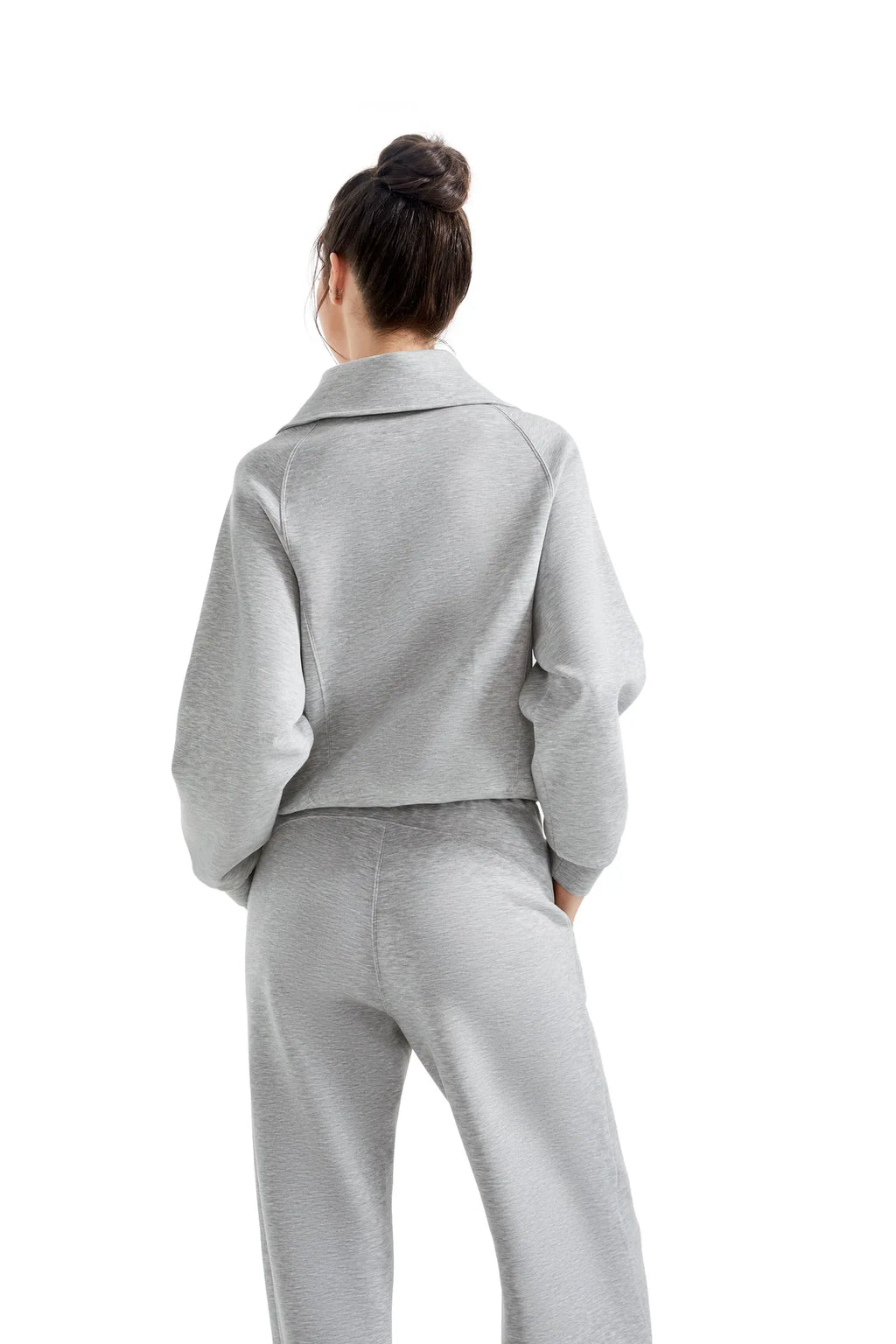 Modal Half Zip Collar Lounge Set