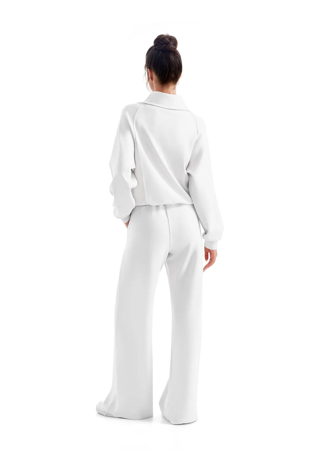 Modal Half Zip Collar Lounge Set