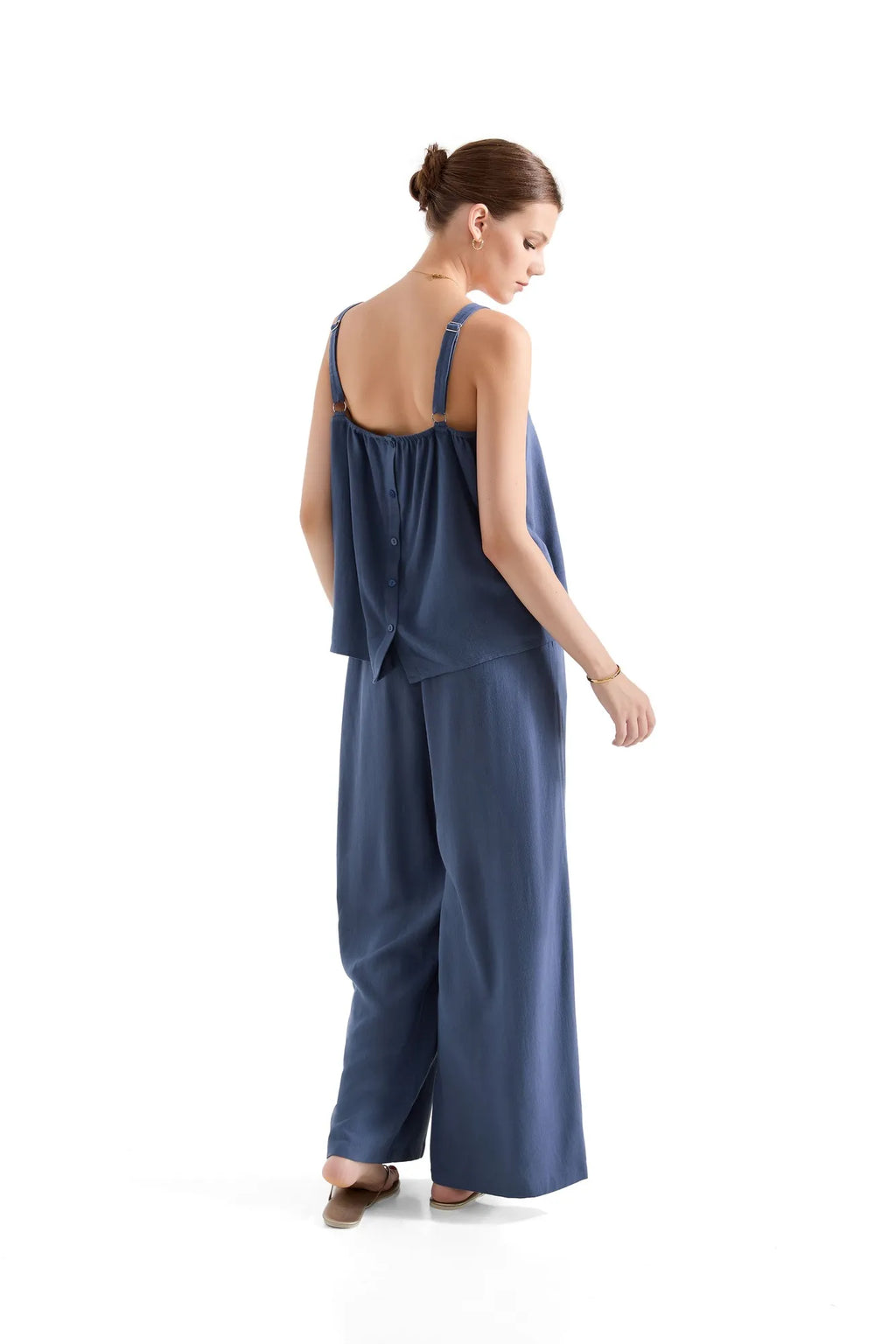 Sleeveless Loose Top Lounge Set