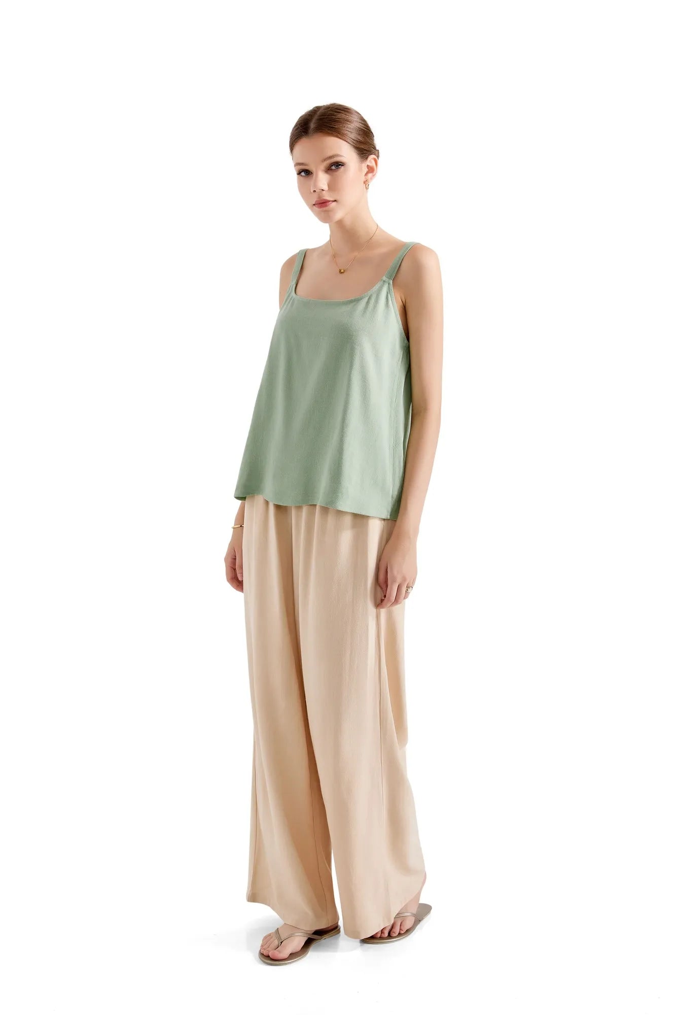 Sleeveless Loose Top Lounge Set