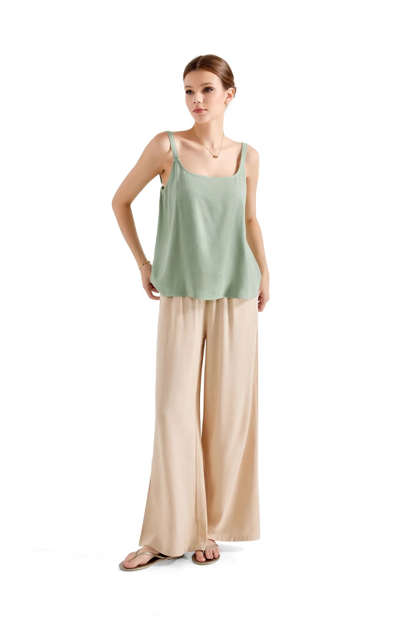 Sleeveless Loose Top Lounge Set