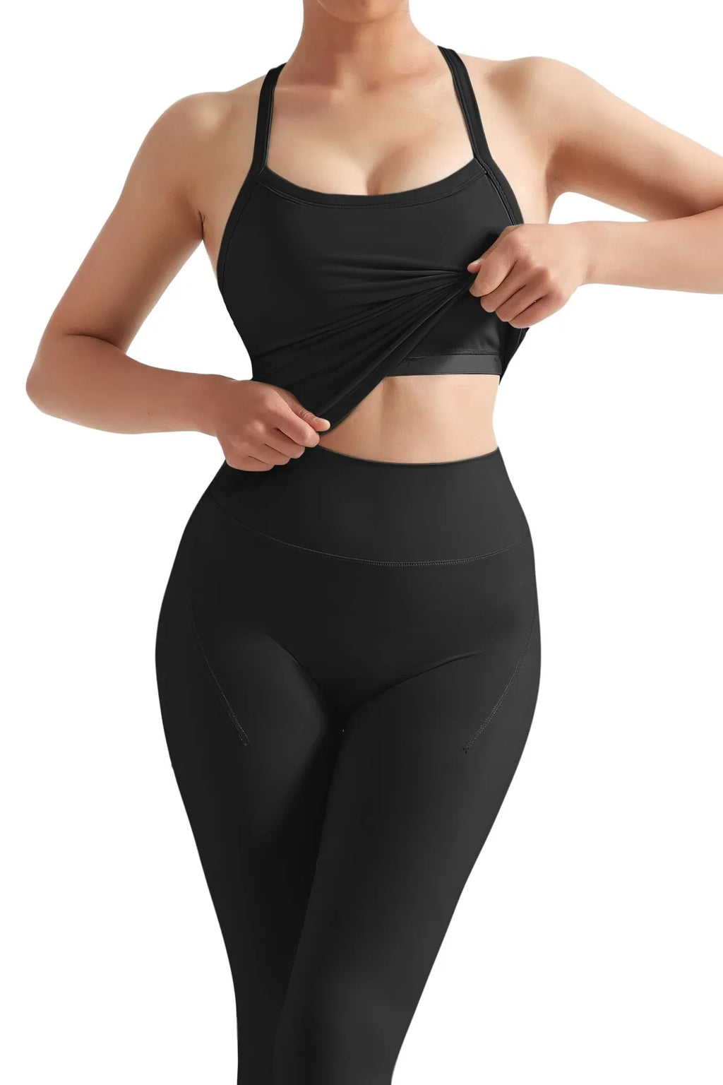 Halter Tank Top Leggings Workout Set