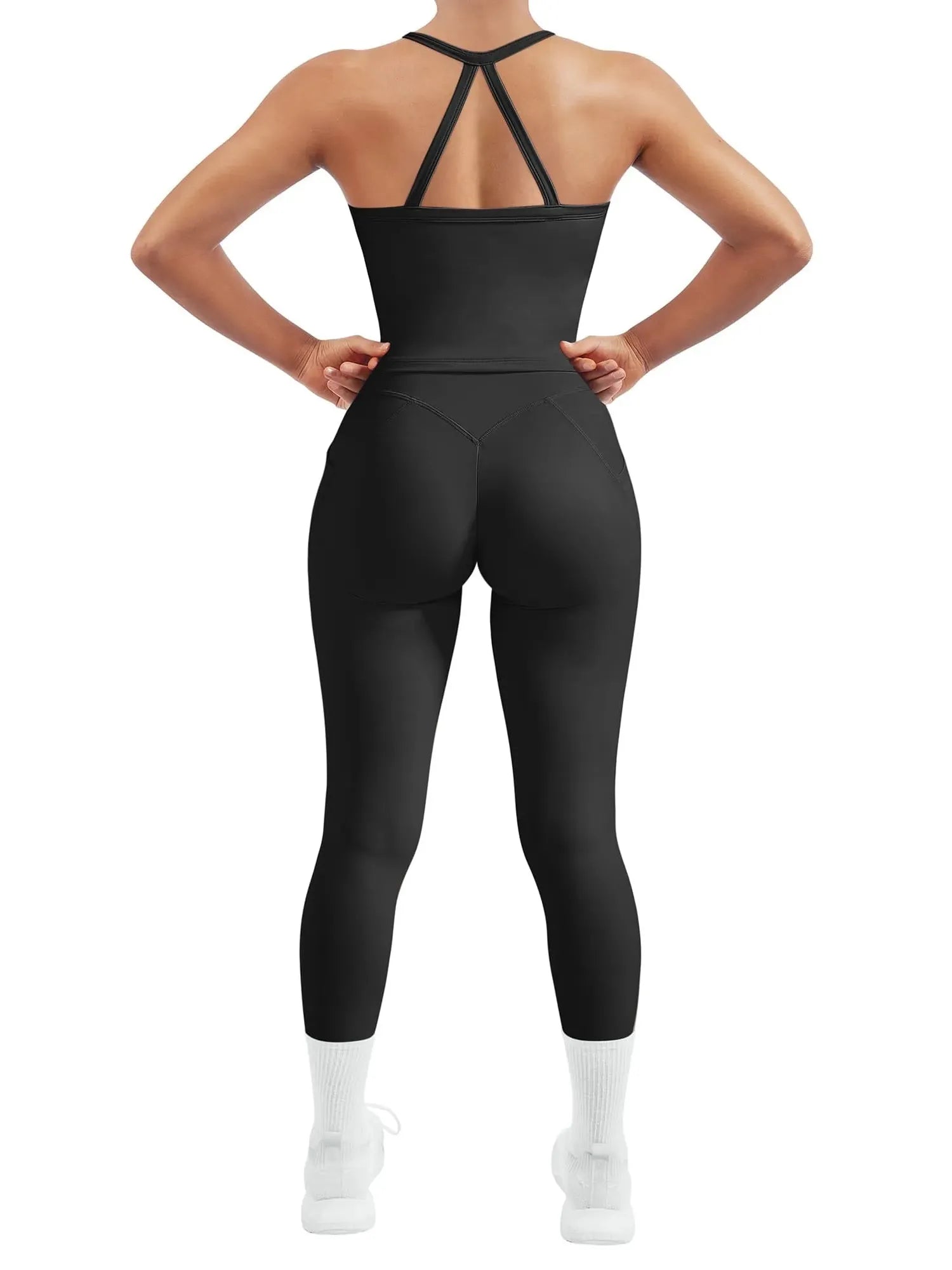Halter Tank Top Leggings Workout Set