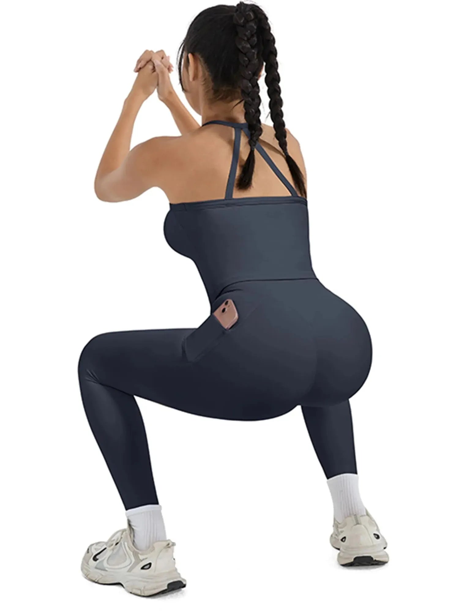 Halter Tank Top Leggings Workout Set