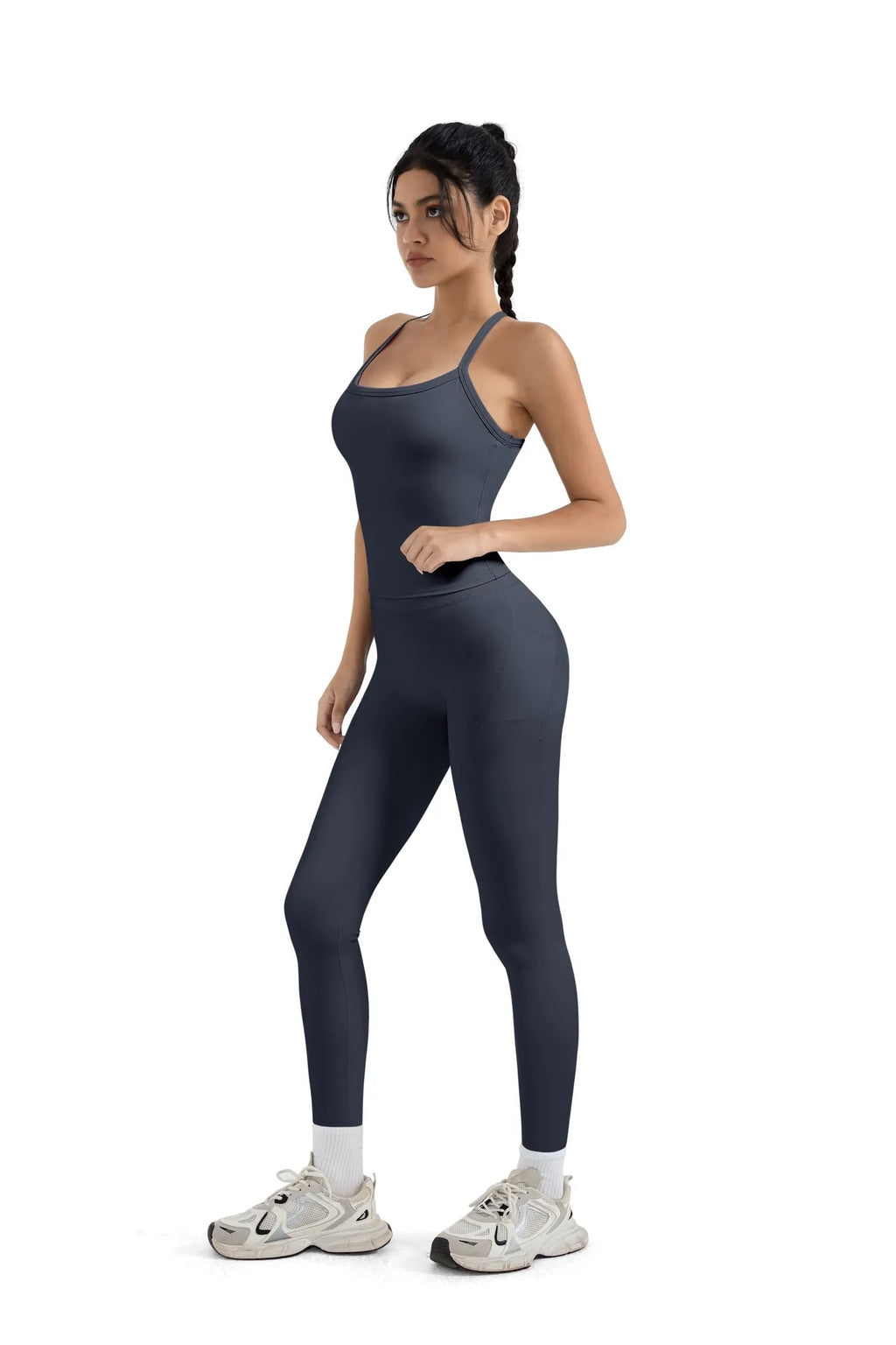 Halter Tank Top Leggings Workout Set