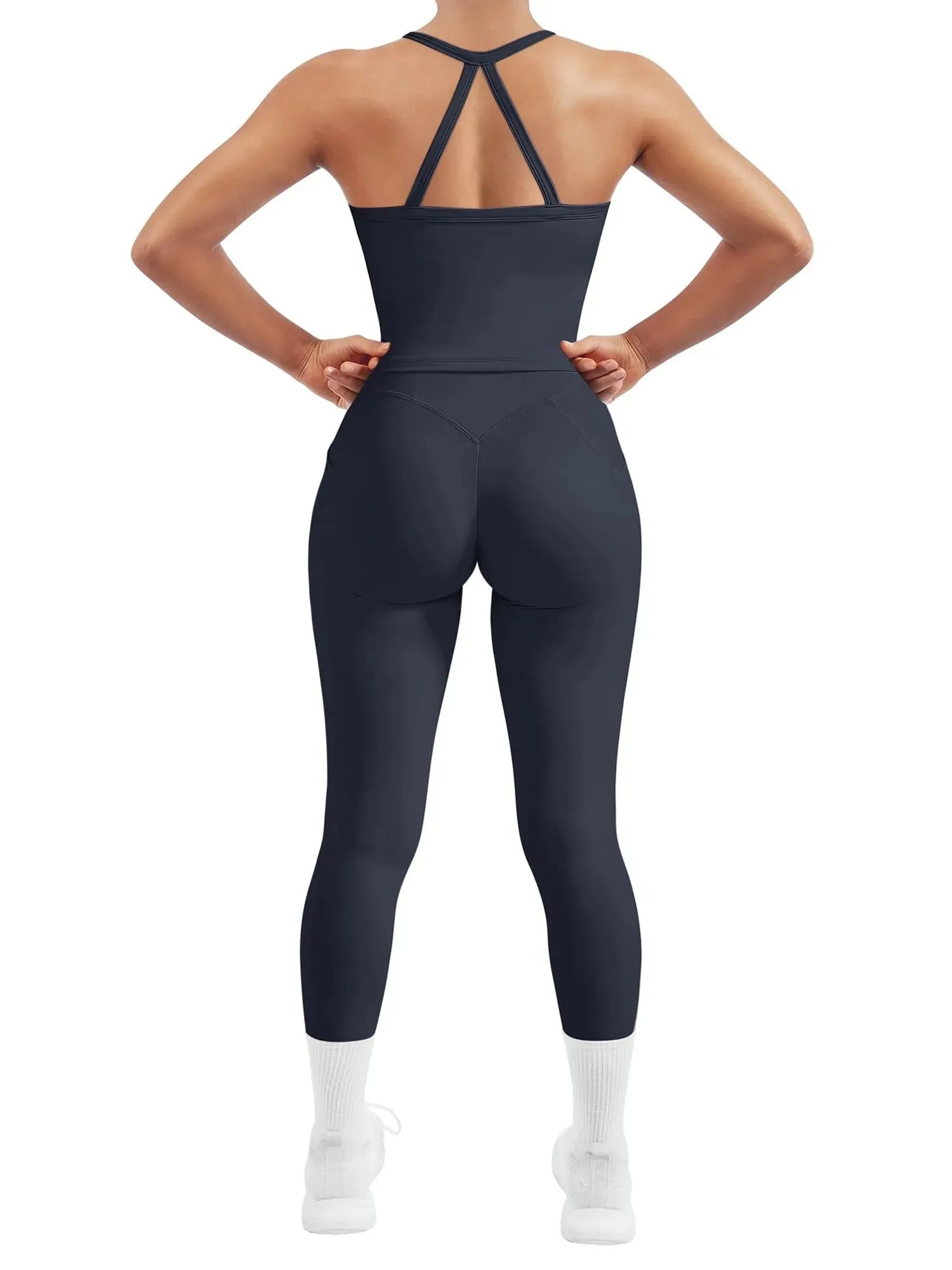 Halter Tank Top Leggings Workout Set