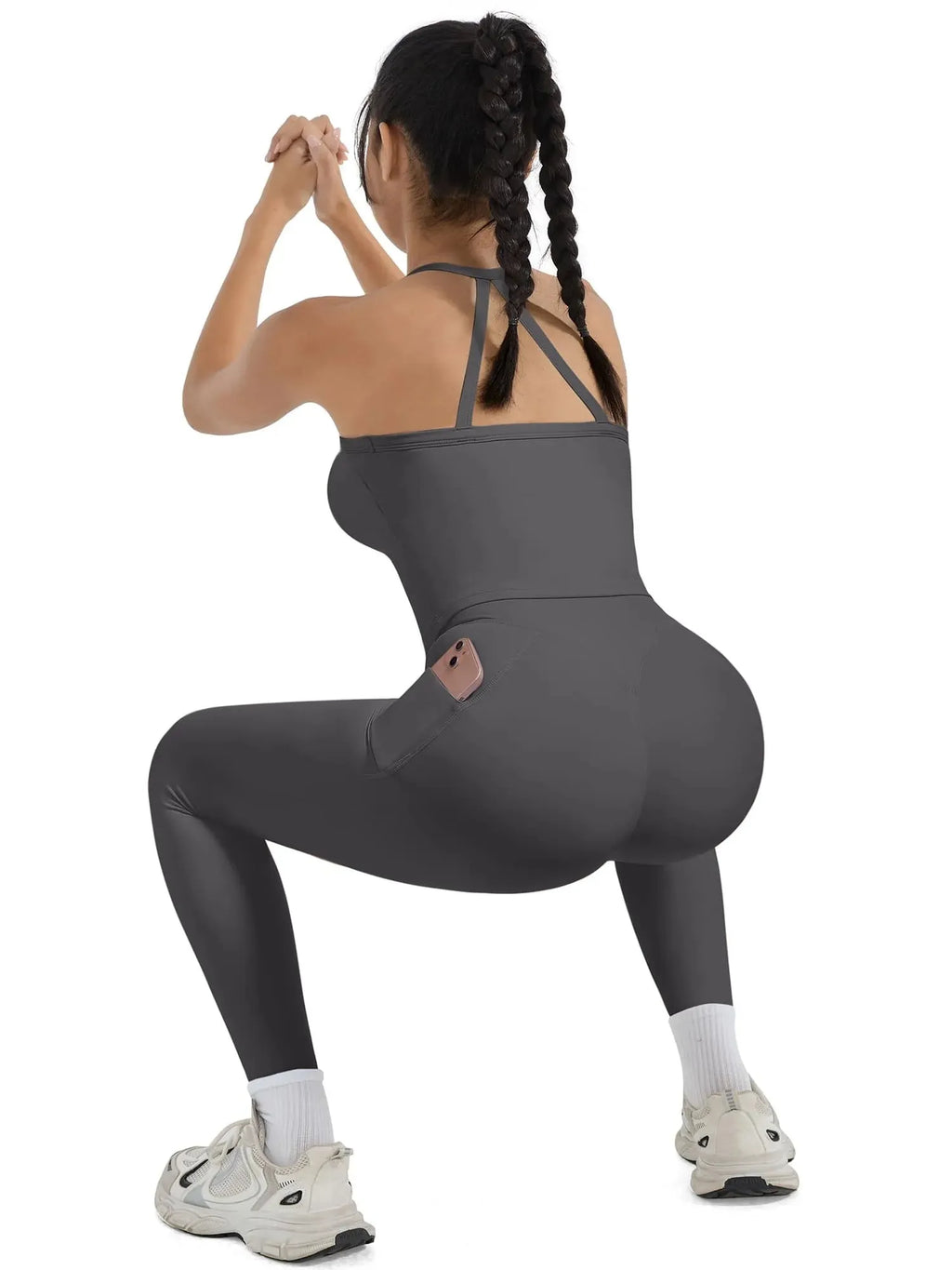Halter Tank Top Leggings Workout Set