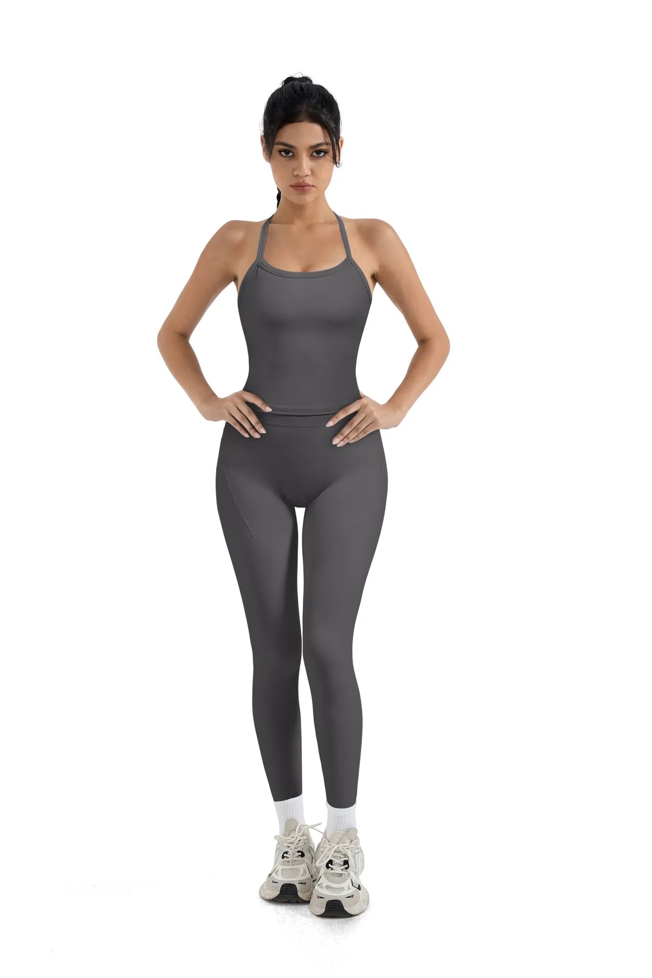 Halter Tank Top Leggings Workout Set