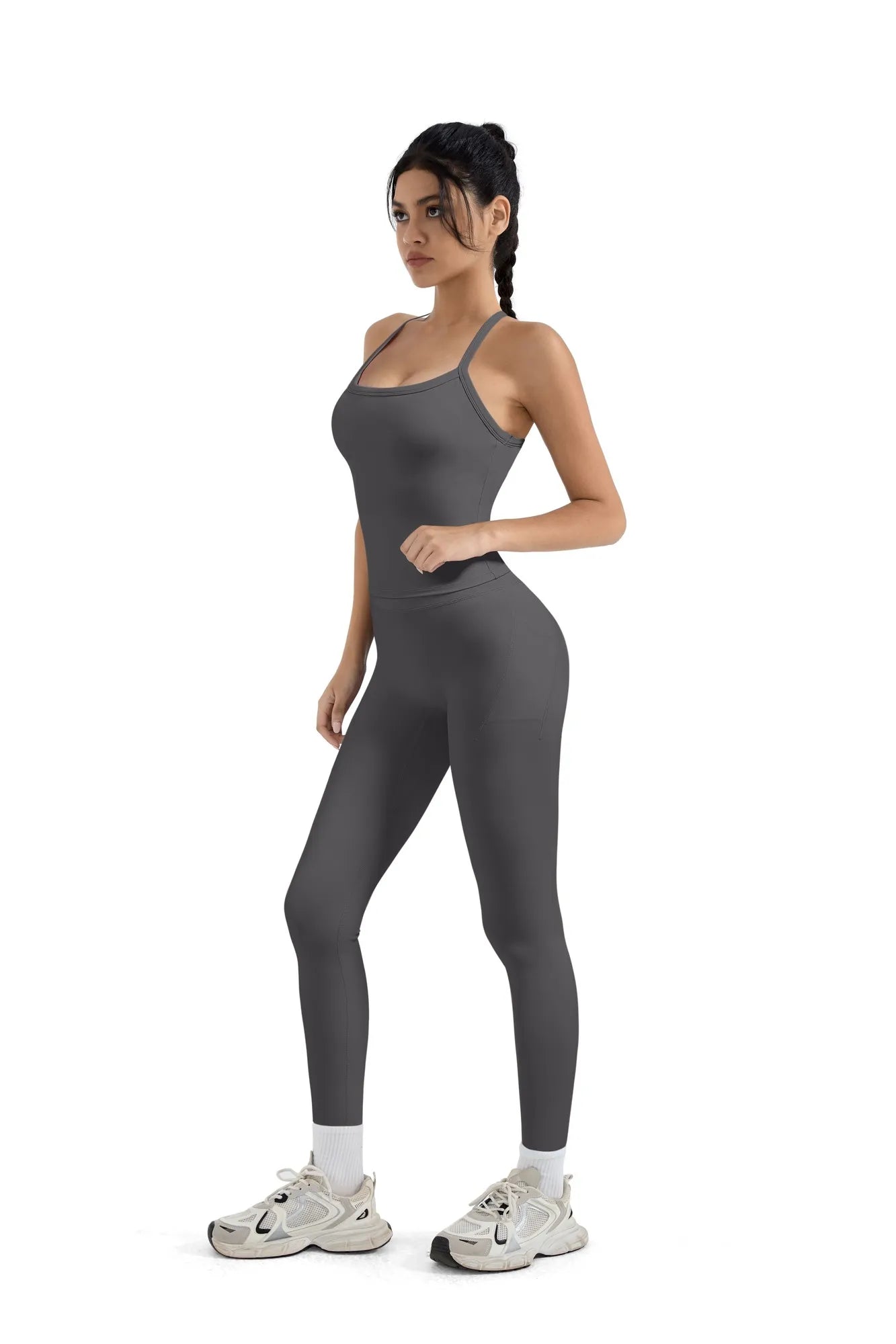 Halter Tank Top Leggings Workout Set