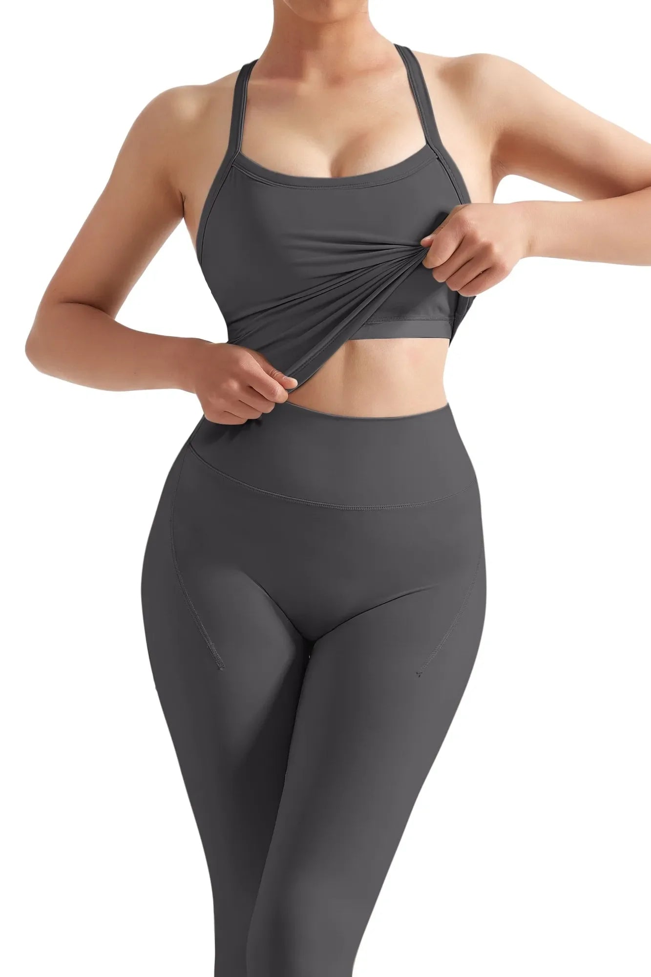 Halter Tank Top Leggings Workout Set