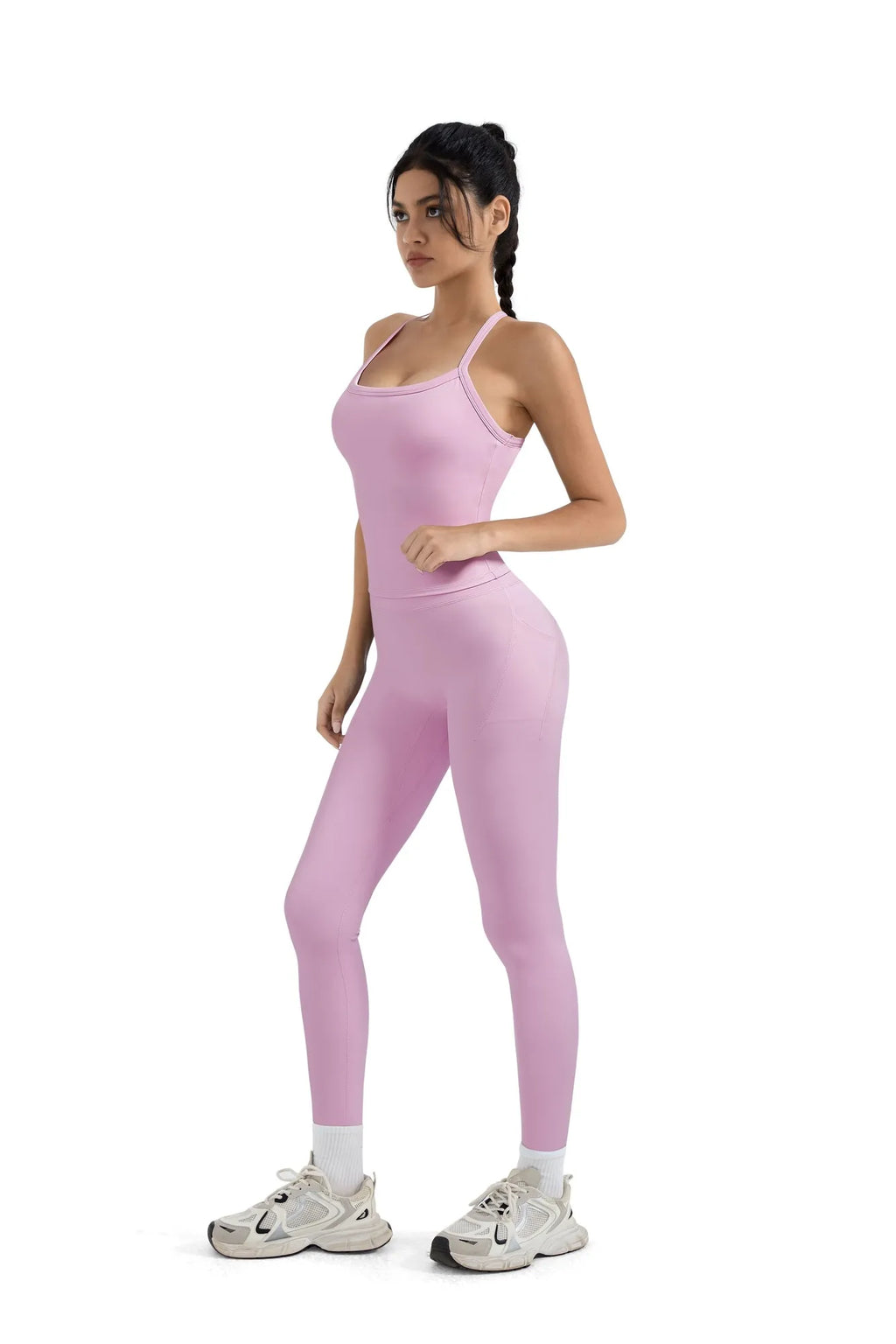 Halter Tank Top Leggings Workout Set