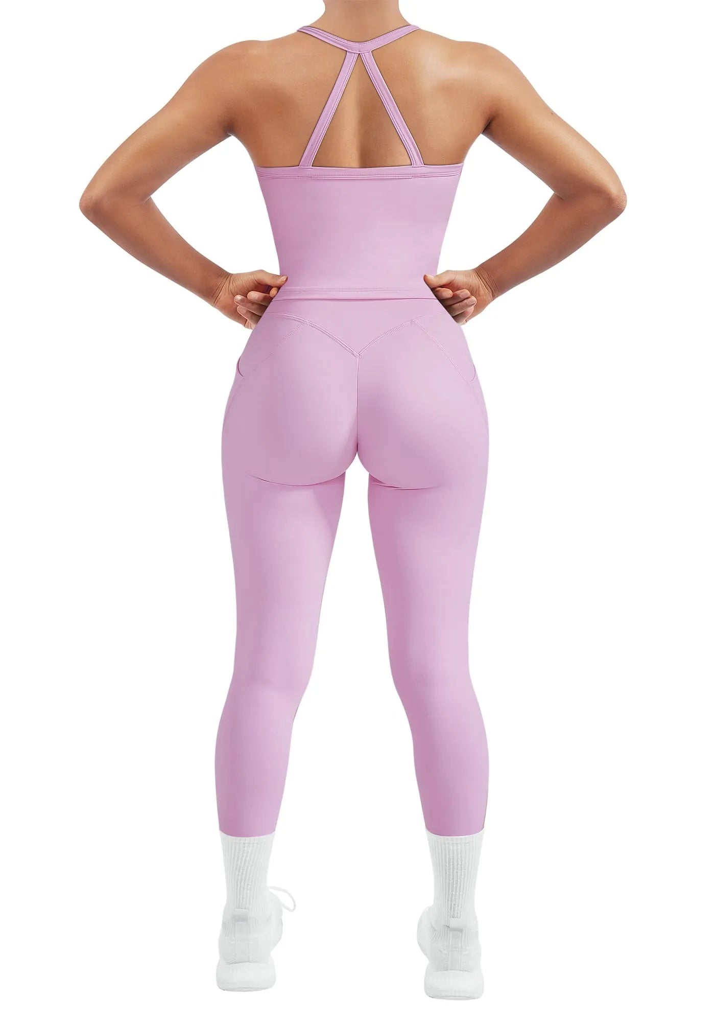 Halter Tank Top Leggings Workout Set