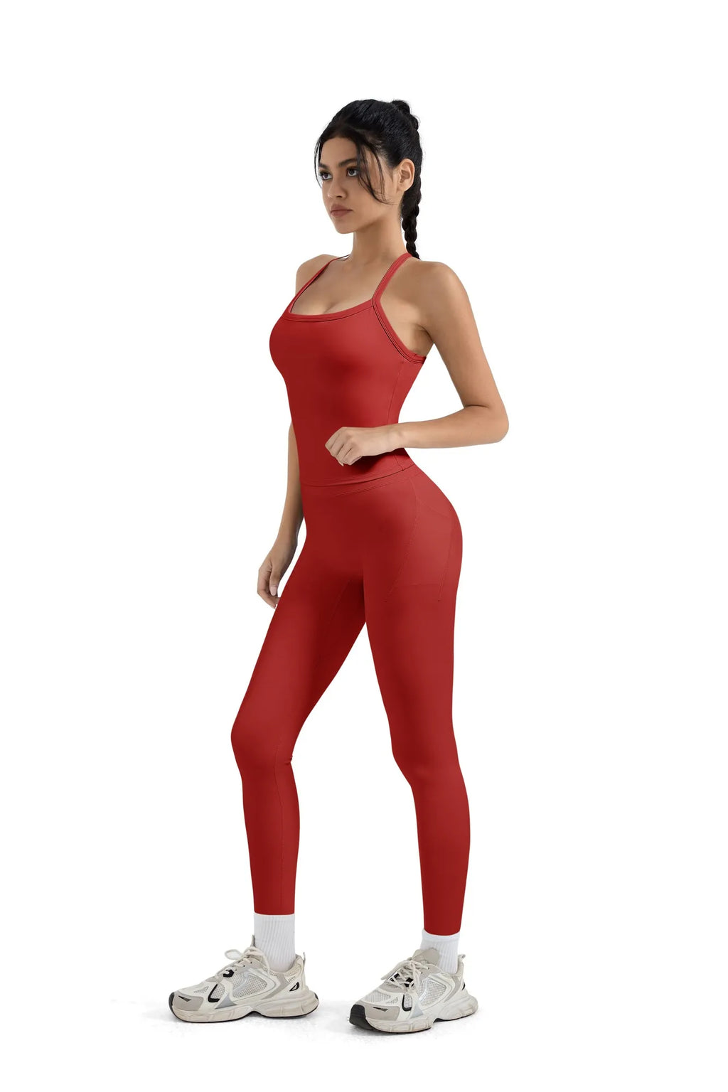 Halter Tank Top Leggings Workout Set