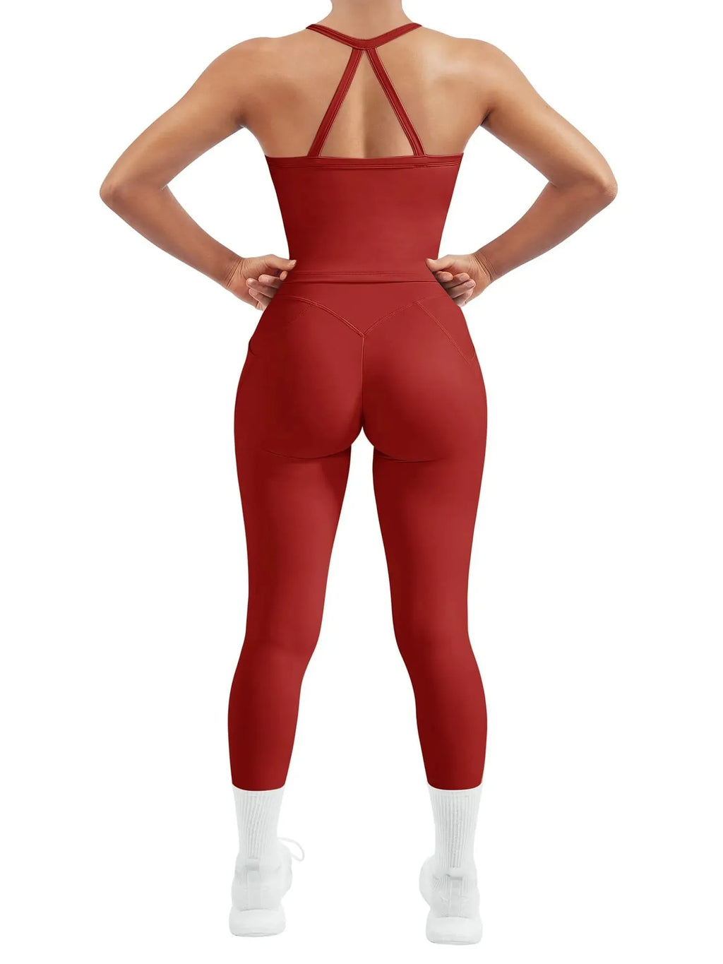 Halter Tank Top Leggings Workout Set