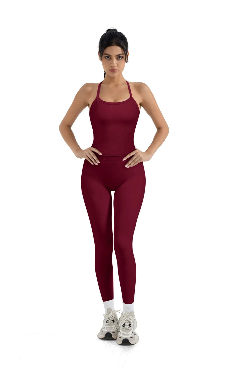 Halter Tank Top Leggings Workout Set