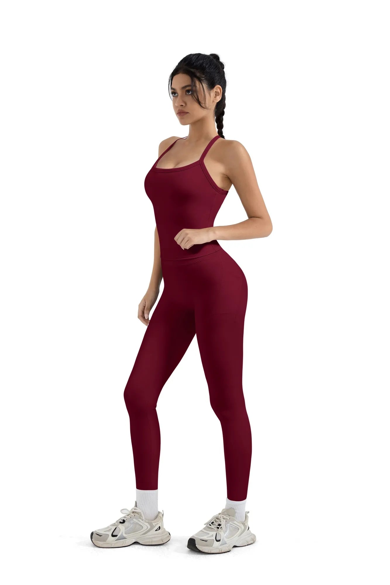 Halter Tank Top Leggings Workout Set