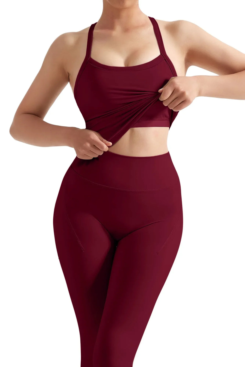 Halter Tank Top Leggings Workout Set