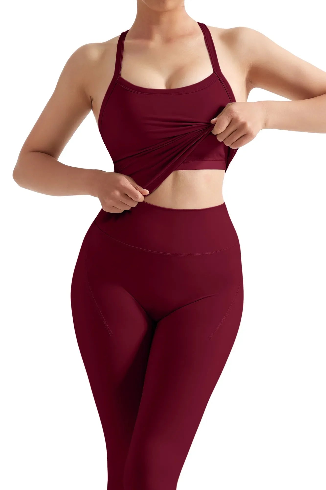 Halter Tank Top Leggings Workout Set