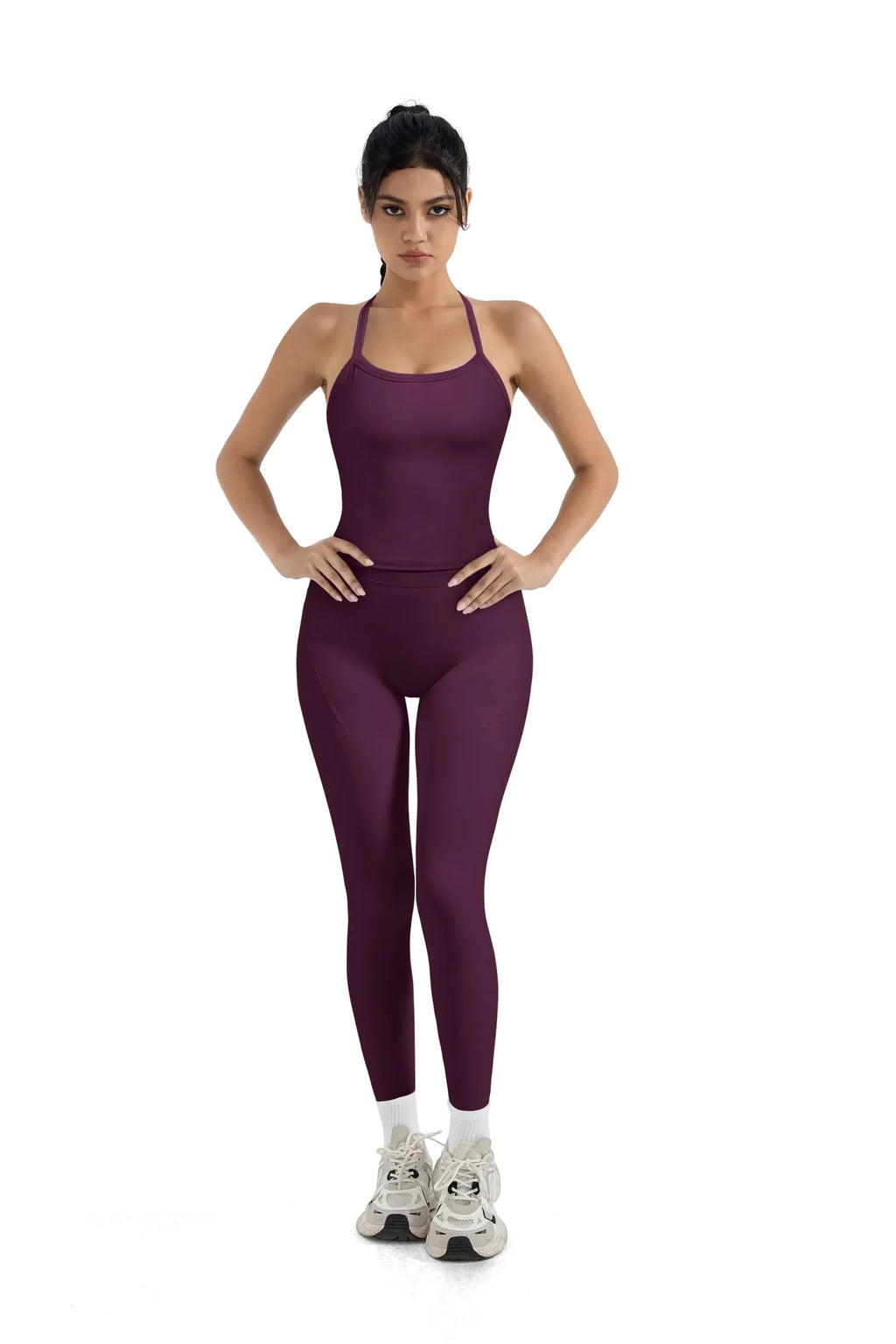 Halter Tank Top Leggings Workout Set