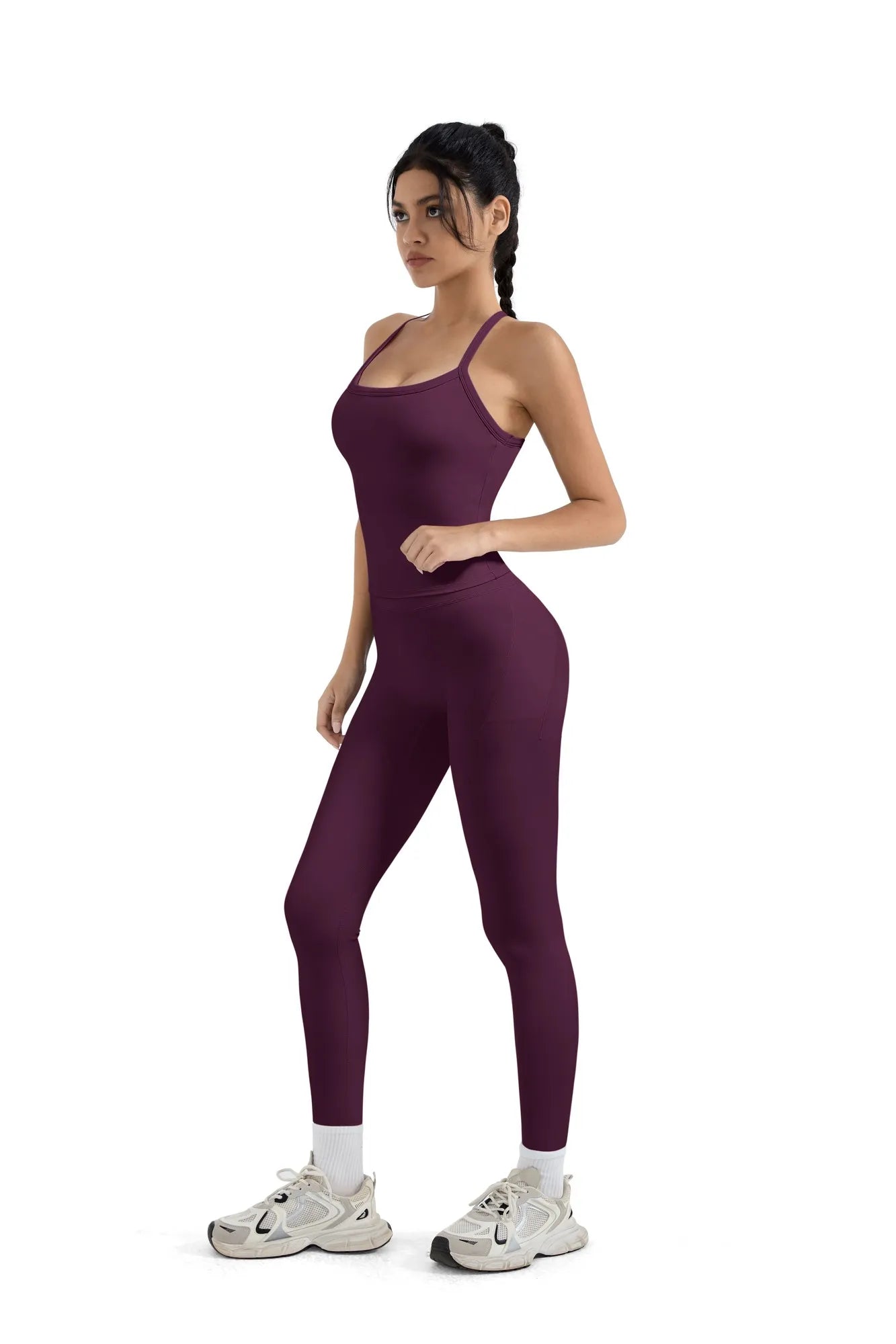 Halter Tank Top Leggings Workout Set