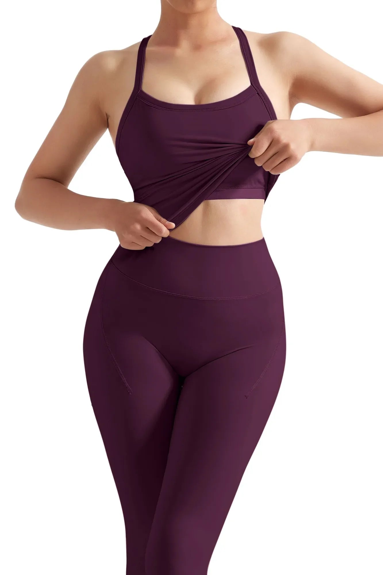 Halter Tank Top Leggings Workout Set