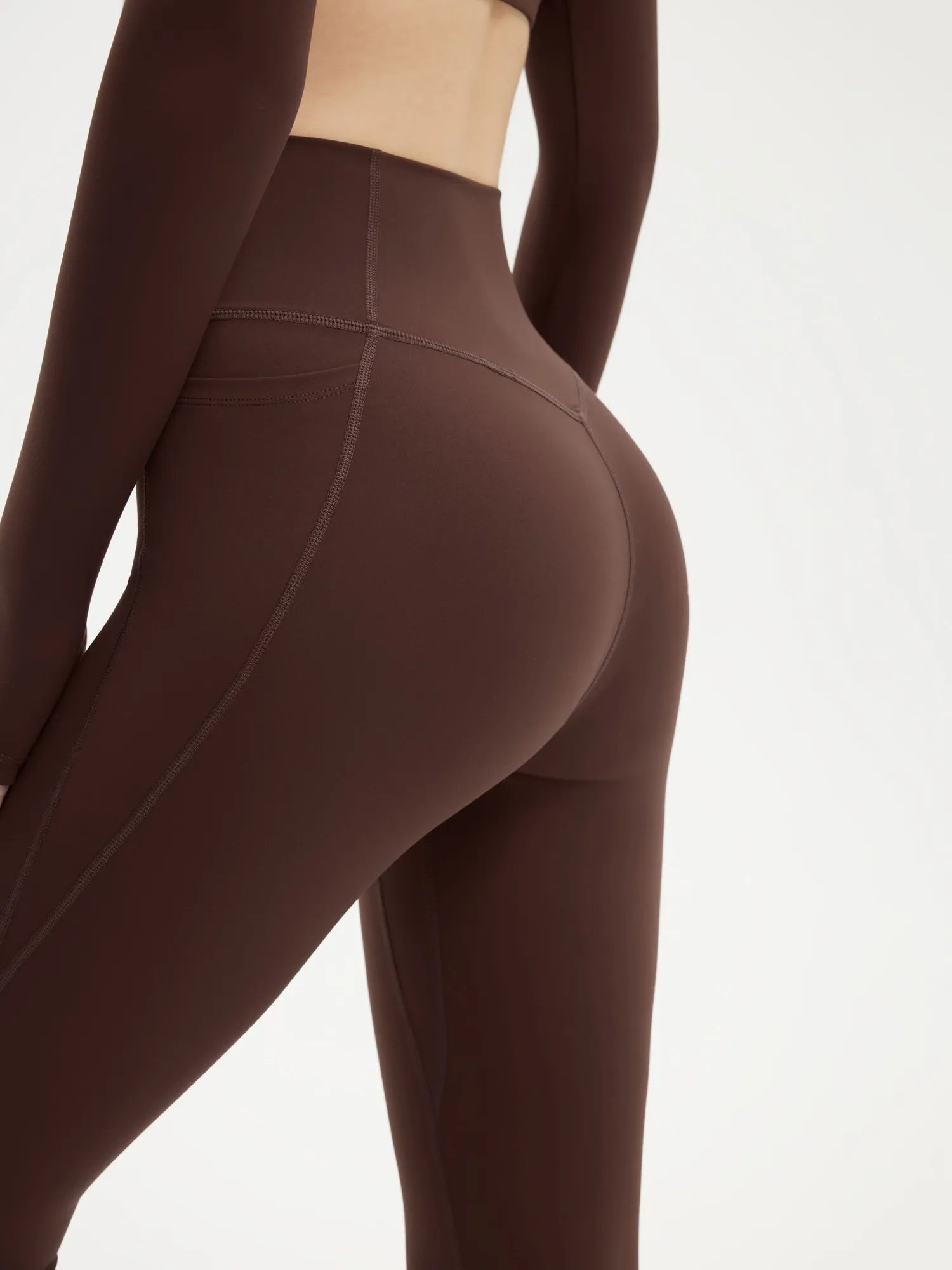 Twist V Crop Top Workout Set