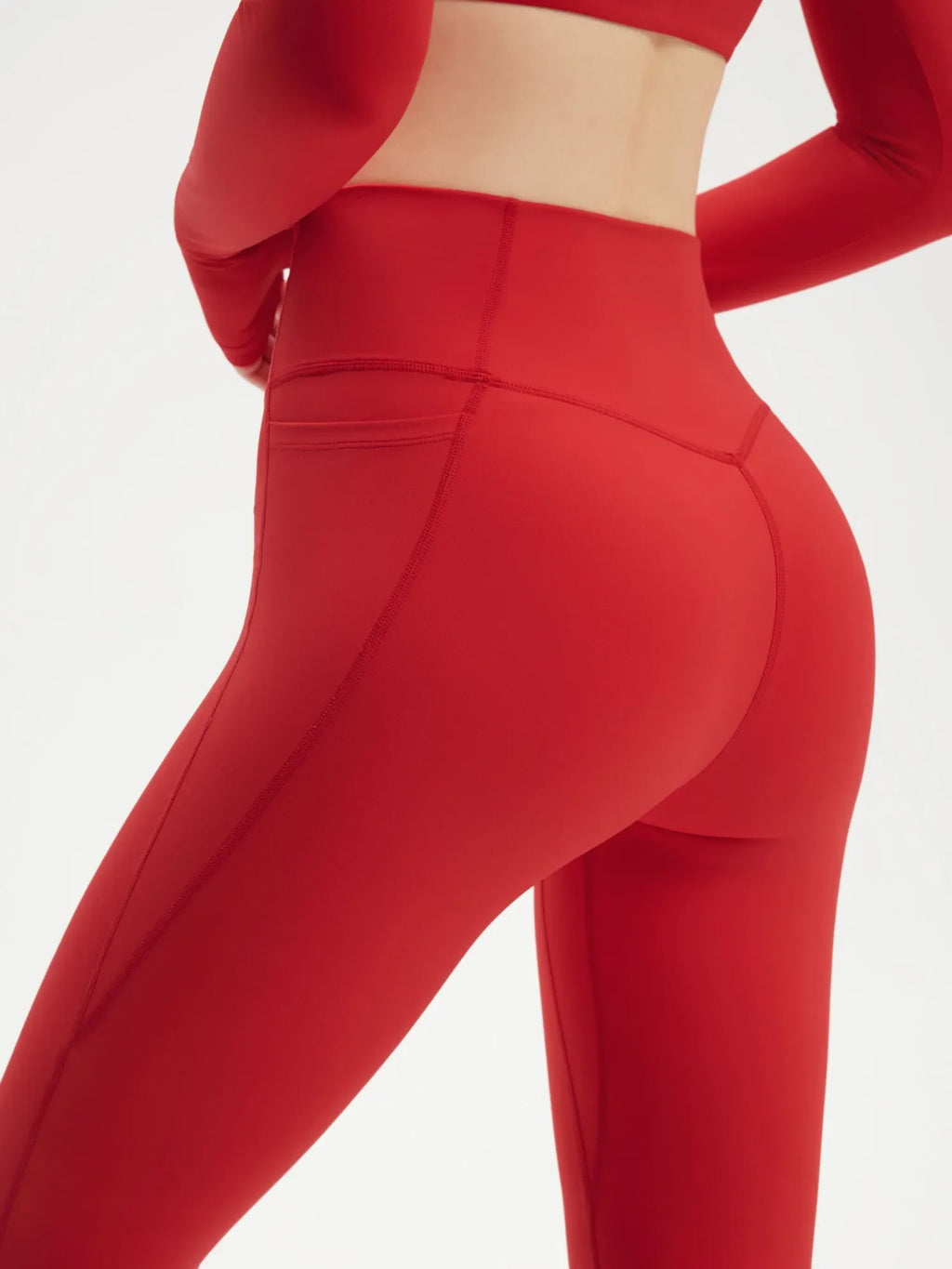 Twist V Crop Top Workout Set