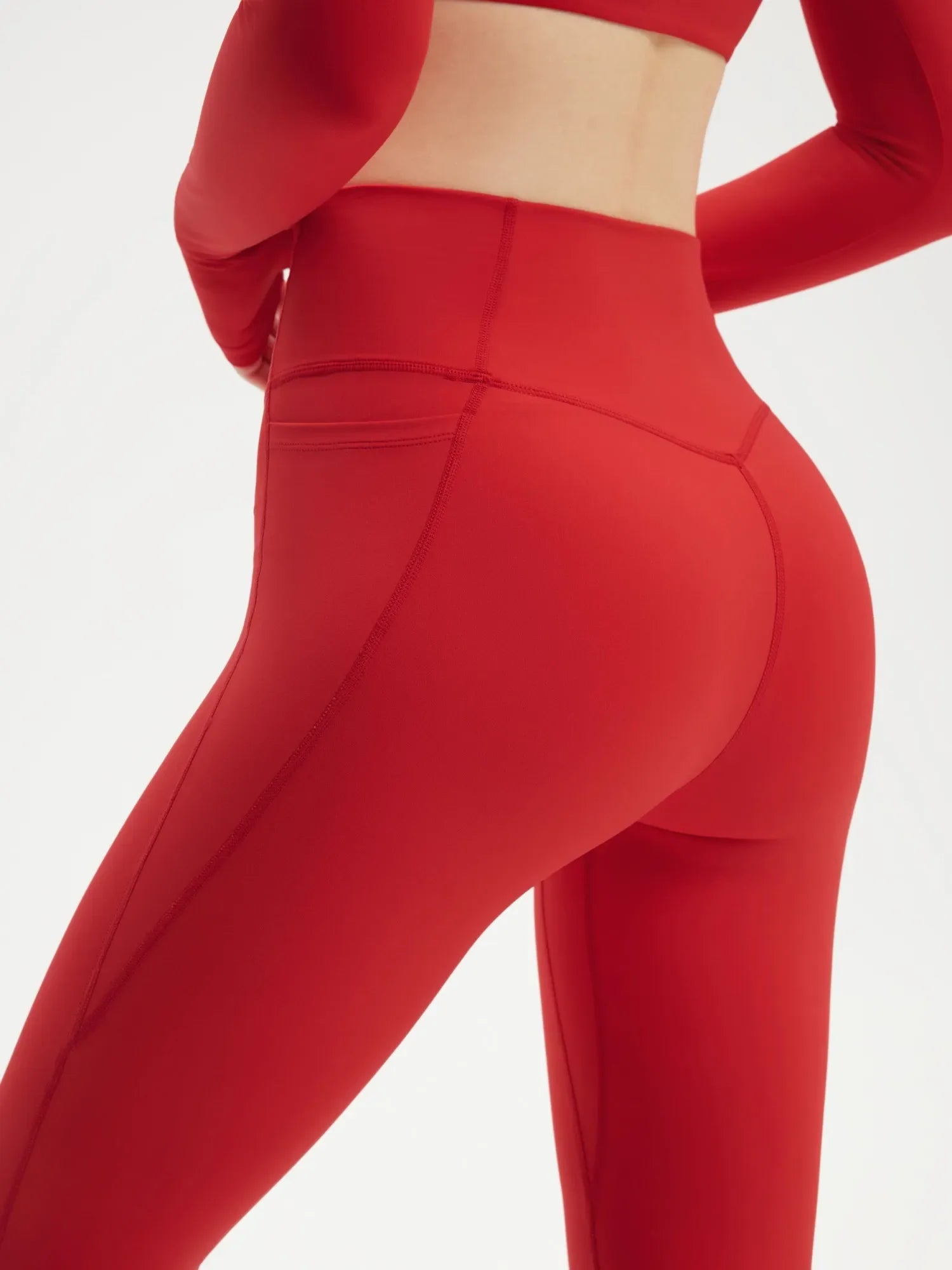 Twist V Crop Top Workout Set